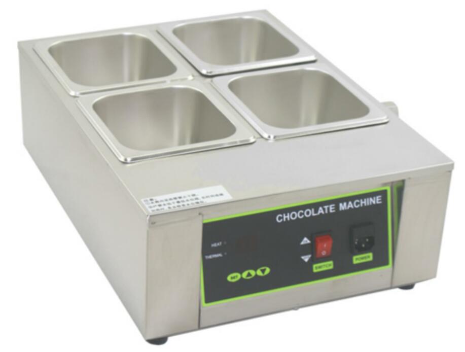 GRT-D2002-4 Professional Commercial 4 Pan Chocolate Warmer Machine
