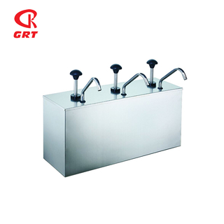 GRT-JZP-03 304Stainless Steel Condiment Server Condiment Pump Dispenser