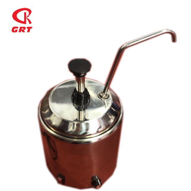 GRT-CD-250R Catering equipment stainless steel hot soy sauce warmer dispenser round pump