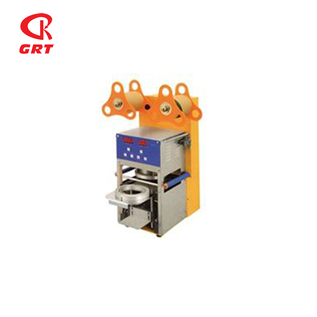 GRT-QF08 milk tea plastic Digital full automatic cup sealing machine