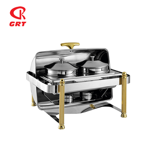 GRT-6508GH Golden Chafing Dish For Restaurance Using 