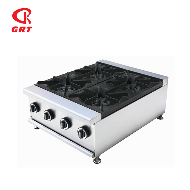 GRT-RB4 Commercial 4 Burner Table Top Gas Cooker