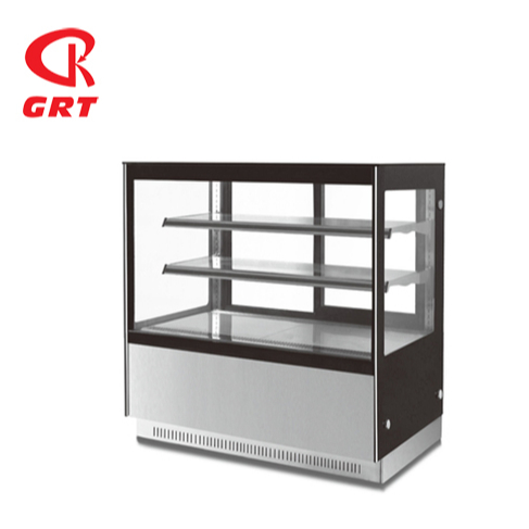 GRT-GN-900RF2 Commercial Sale Mini Ice Porridge Cool Counter Top Four Sided Glass Show Case