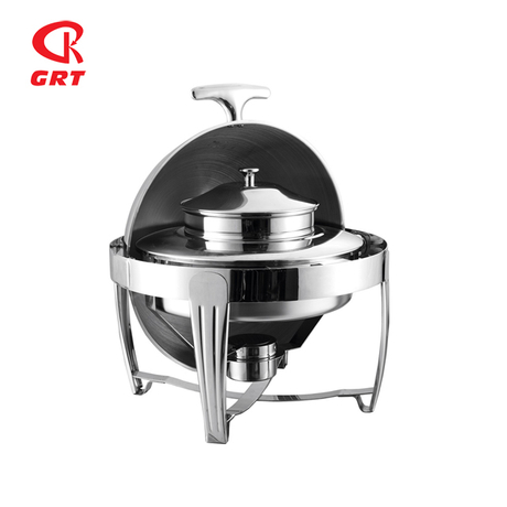 GRT-720B Stainless Steel Round Chafing Dish for Soup 4.5L 