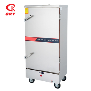 GRT-FB12 Factory Supply Low Price Electric 12 Pan Floor Rice Steamer Cabinet