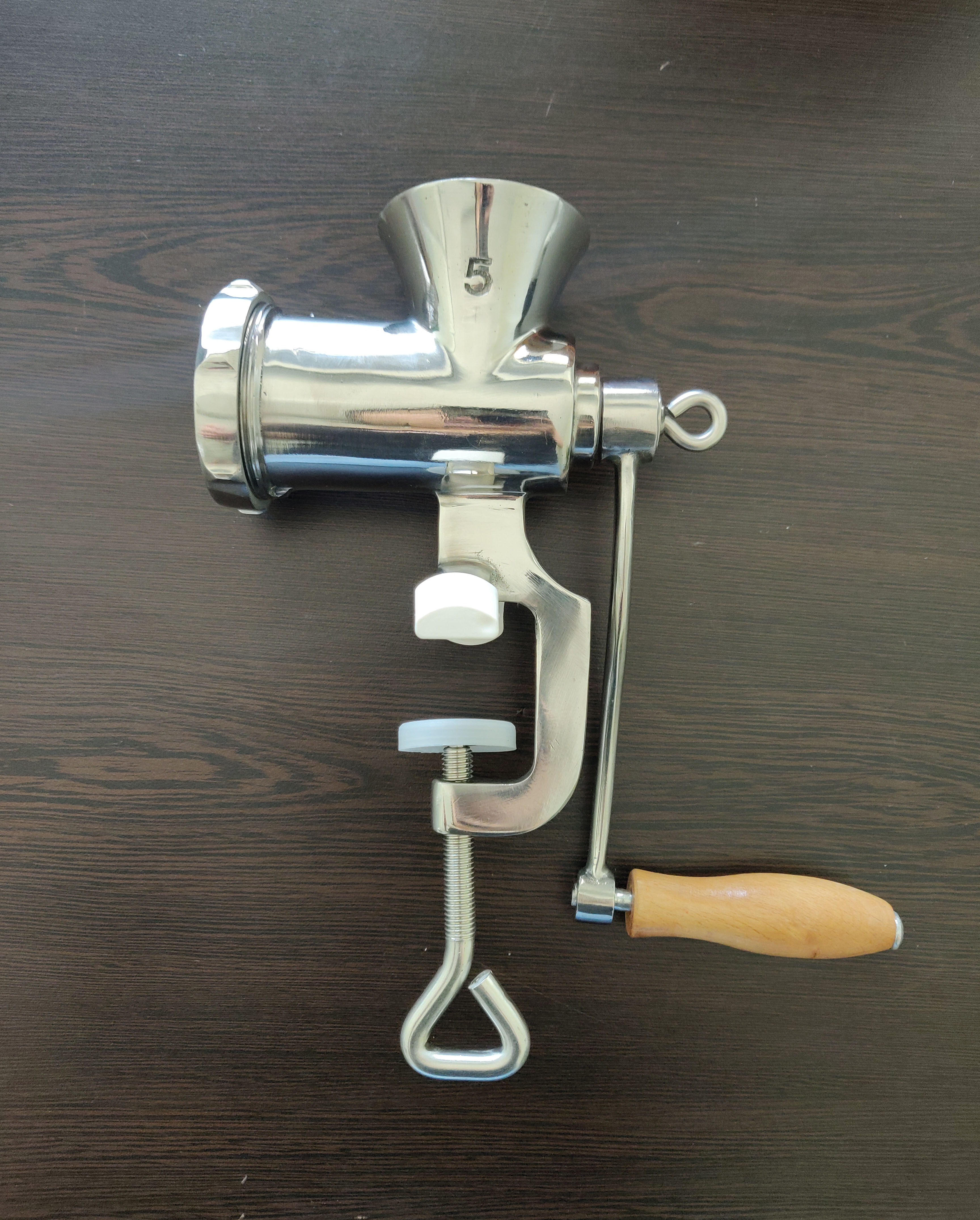 GRT-#5 304 Hand Kitchen Stainless Steel Professional Manual Meat Grinder for Sale