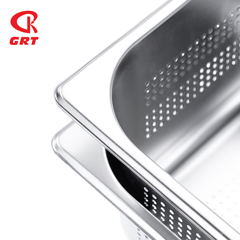 EU/US style stainless steel 1/1 1/2 Gastronorm Food pans for Restaurant Perforated Gastronorm Pan
