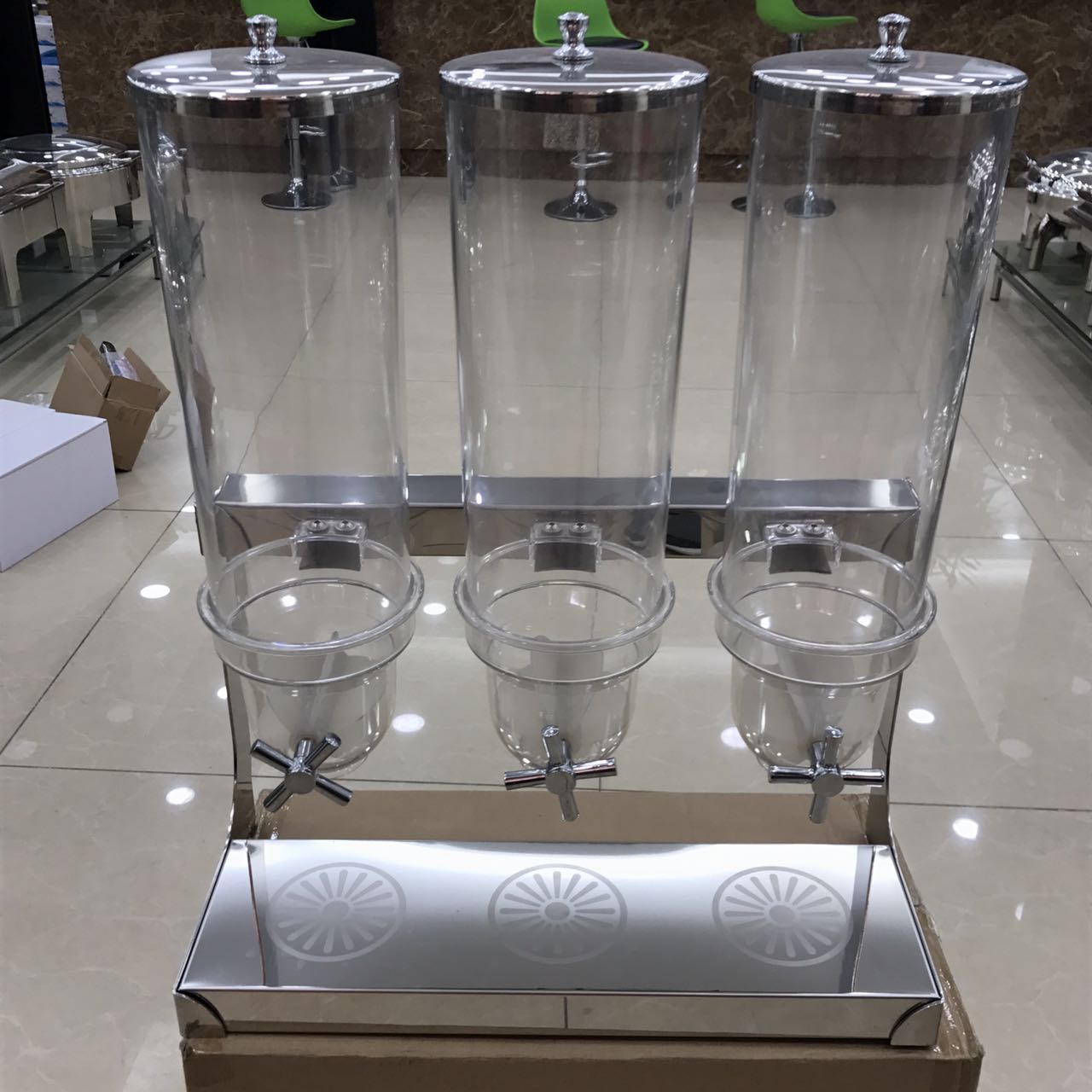 GRTJVT5A Stainless Steel Commercial Cereal Container Dispenser Buy Cereal Dispenser