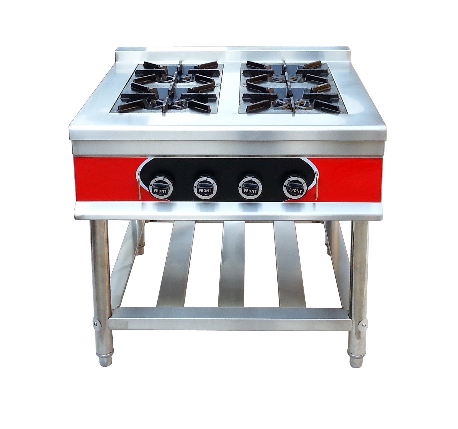 GRT-4W Stainless Steel Free Standing 4 Burner Gas Stove