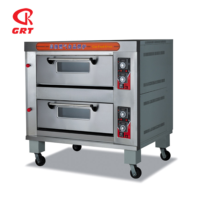 GRT-HTR-40Q Factory Price Double Deck Bread Baking Gas Oven