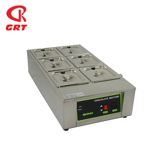 GRT-D2002-6 Professional Commercial 6 Pan Chocolate Warmer Machine